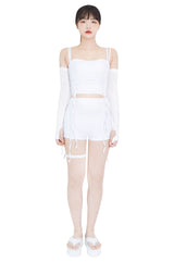 2ウェイチョーカーウォーターショートパンツ/Two-way choker water short pants (white)