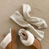 [5color/hot item] Cereal wool leg ribbed warmer