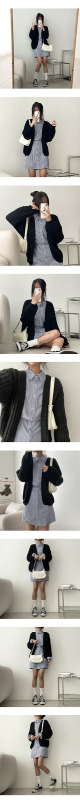 Mering Balloon Knit Cardigan