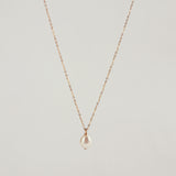 ドロップパール 14K ゴルドフィルネックレス / DROP PEARL 14K GOLDFILLED NECKLACE (S size / M size)