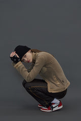 [20W]ARGYLE HANDWARMER / BLACK (4614353780854)