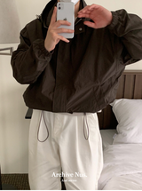 Nus. Hood Wind Jacket (Brown)