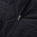 REVERSIBLE QUILTING JACKET - BLACK