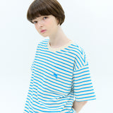 ストライプテリーハーフスリーブTシャツ / Stripe terry half sleeve tshirt