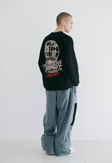ワールドワイドジャージロングスリーブ / BSR2223FWPO035 WORLD WIDE JERSEY LONG SLEEVE BLACK