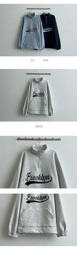 ルックルバンディングハーフジップアップアノラックスウェットシャツ / Rookle banding half zip-up anorak Sweatshirt