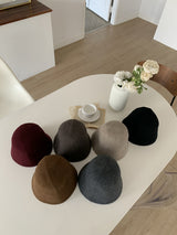 ASCLO Wool Simple Bucket Hat (6color)