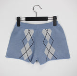 アーガイルニットショートパンツ / Argyle Knit Short Pants (3color)