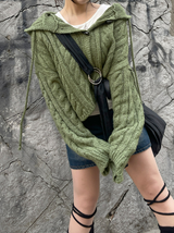トッポギフードカーディガン / Tteokbokki hooded cardigan