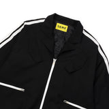 [UNISEX] サテントリムパッデッドレーシングジャケット