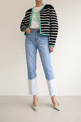 コンビストレートデニムパンツ / FF-34 / COMBI STRAIGHT DENIM PANTS