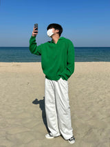ブレンドオープンカラニット/BLEND OPEN KARA KNIT(7COLOR)