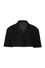 [MADE] HALF CUT_OUT JACKET BLACK