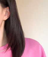 ワンタッチフットプリントピアス (2 colors)