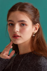 My heart combi earring