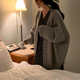 [BELLIDE MADE] Granma loose fit knit cardigan