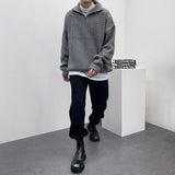 ラムウールタートルネックセミジップ / UN Ramswool Turtleneck Semi Zip-Up (4 colors)
