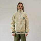 ヘビーニットジップアップジャケット / ART ROOM HEAVY KNIT ZIP UP (IVORY)