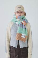カラーストライプマフラー / Color Stripe Muffler [Mint]