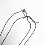 Ink marble bear necklace (6685429366902)
