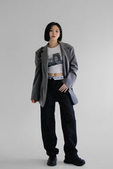 オビオープンデニムパンツ / no.7710 Obi Open Denim Pants