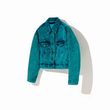SOJU DENIM CROP TRUCKER JACKET