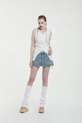 リボンノースリーブトップス / RIBBON SLEEVELESS TOP