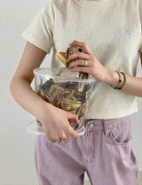 Flower daisy cropped t