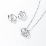 Authentique Necklace Silver(Plated White gold)