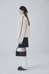 ビーガンレザーラインファージャケット / Vegan Leather Line Fur Jacket