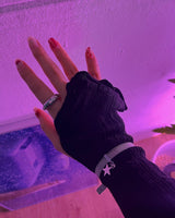 [aespa Giselle/Verivery Kangmin/Sevenus Heejae/YENA] Silver star belt bracelet