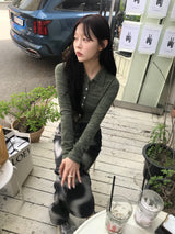 ウェーブプリントデニムパンツ