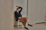 シーモアスカート/SEYMOUR SKIRT_BROWN