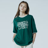 タイポリンガーTシャツ / I WANT TO KISS YOU typo ringer half sleeve t shirts