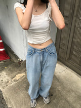 Wander brushed denim pants