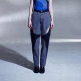 カットアウトデニムパンツ / GRAY CUT OUT DENIM PANTS