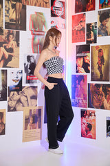 チェッカーボードスクエアトップ / TOP(9295) Checkerboard Square Top