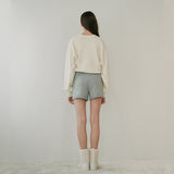 KNIT SHORTS (MINT) (6645968371830)