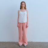 ジャカードバンディングパンツ / JACQUARD BANDING PANTS, PEACH