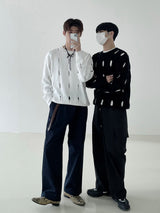 Hall round punching knit