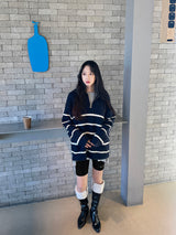 Other Border Half Zip Up Knit (3color) (6660749131894)
