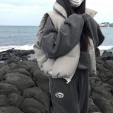 [BELLIDE MADE] Vintage Pigment Crop Hoodie