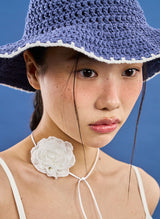 Crochet Cowboy Hat (navy)
