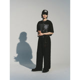 スタージャカードバンディングパンツ / STAR JACQUARD BANDING PANTS_BK