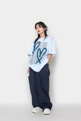 ブラッシュハートショートスリーブTシャツ / Brush Heart Short Sleeve T-shirt