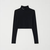 Logo High-neck Heat Crop T