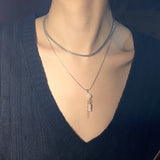 デューネックレス/White dew necklace