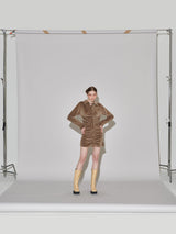 ベルベットシャーリングワンピース / VELVET SHIRRING ONE-PIECE