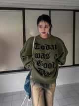 (UNISEX) ベイレタリングオーバーフィットヘビーニット
