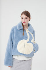 ビッグチェリーボアファージャンパー / BIG CHERRY BOA FUR JUMPER [SKY]